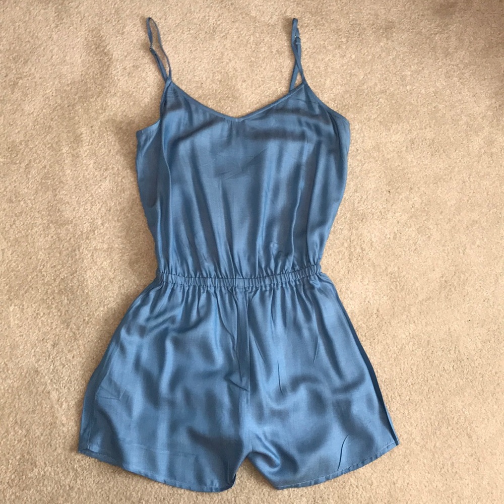 Show Me Your Mumu Chambray Rorey Romper